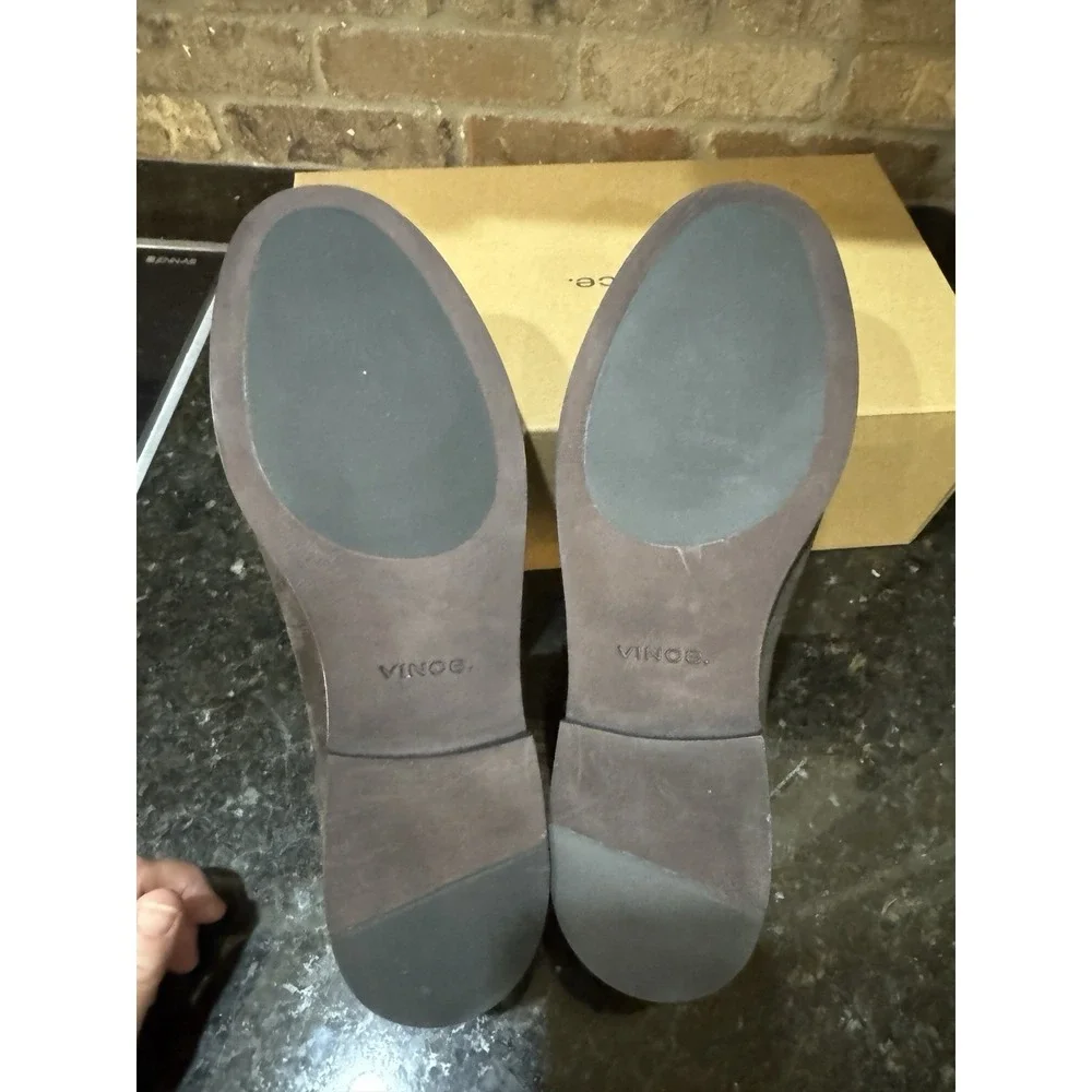 Vince Men Miles Suede Moccasin-style Loafer‎ Slip on Shoes Cocoa Brown Size 11.5